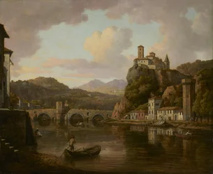 Castle on the Rhône River, France