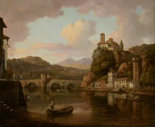 Castle on the Rhône River, France