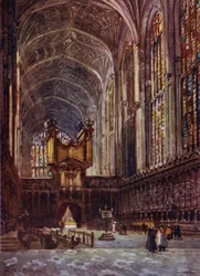 Kings College Chapel Interior from the Choir