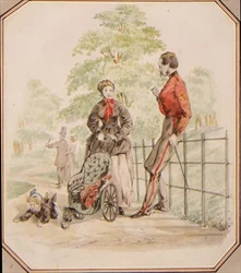 A Young Nursemaid neglecting her Charge