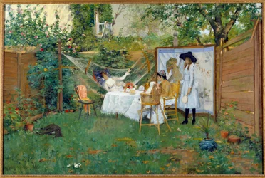 Breakfast Outdoors Around 1888