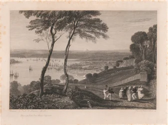 Plymouth Dock, from Mount Edgecumbe