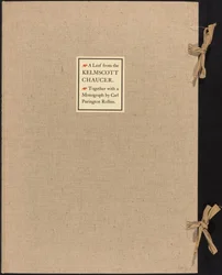 A Leaf from the Kelmscott Chaucer