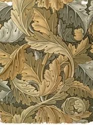 Acanthus wallpaper, designed by William Morris (1834-96), 1875