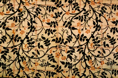 Jasmine trail curtain design, 1868-70