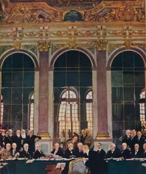 The Signing of Peace in the Hall of Mirrors, Versailles, 28th June 1919