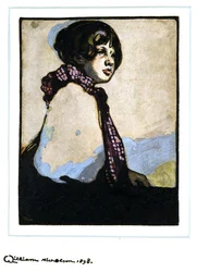 A Girl, half length