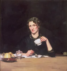 A Lady at Breakfast or Le Dejeuner de Marie