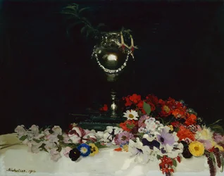 Urn and Flowers on a Table