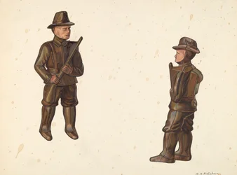 Soldier in Khaki Coin Bank, c. 1938