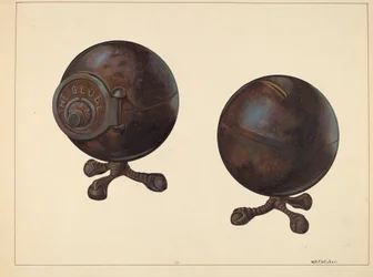 The Globe Coin Bank, c. 1938