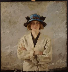 Girl in a Blue Hat