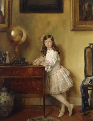 Miss Annie Harmsworth in an Interior