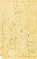 Lady in Evening Dress with Figure of Venus de Milo