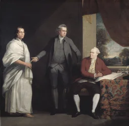Omai, Joseph Banks and Dr Daniel Solander