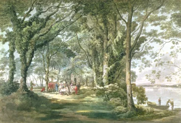 Landscape with Figures at an Open Air Meal