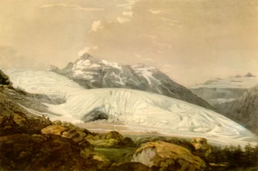 View of Mont Furka with the Rhône Glacier, c1770, 1946
