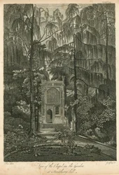 View of the Chapel in the Garden at Strawberry Hill, Twickenham, London