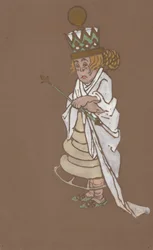 White Queen costume design for Alice-in-Wonderland