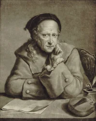 Portrait of the violinist and composer Carlo Tessarini, ca. 1760