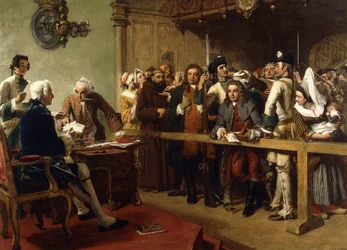Hogarth Brought Before the Governor of Calais as a Spy
