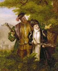 King Henry and Anne Boleyn Deer Shooting in Windsor Forest, 1903