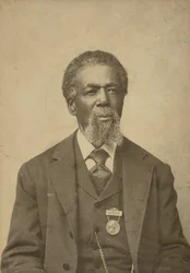 Cabinet card portrait of Thomas Mundy Peterson, 1884