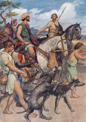 Pelopidas setting out for Thebes