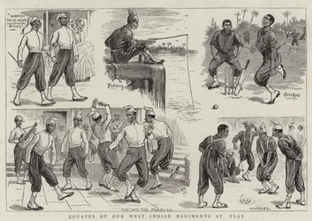 Zouaves of our West Indian Regiments at Play