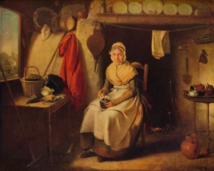 Cottage Interior, at Lexden, Essex, 1802