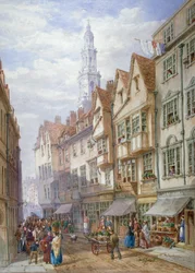 Old Houses in Wych Street, Westminster, London