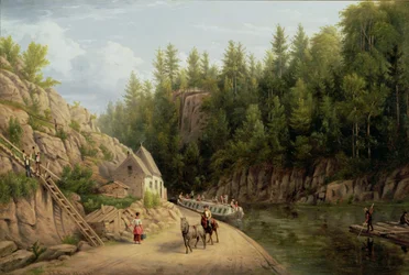 Erie Canal at Little Falls, New York, 1884