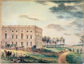 A View of the Capitol of Washington Before It Was Burnt Down by the British, c.1800