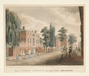 View in Third Street, from Spruce Street, Philadelphia