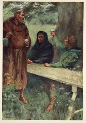 Robin Hood and the Black Monk, frontispiece from 