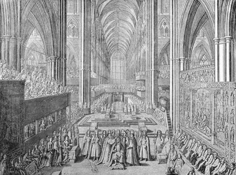 The Coronation of James II in Westminster Abbey, London, 1685 1903