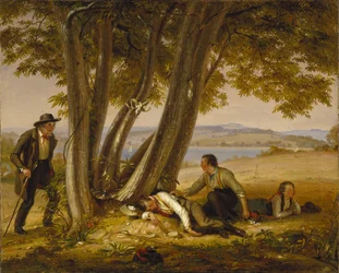 Playing Truant or Boys Caught Napping in a Field