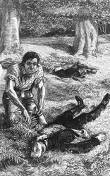 Illustration for Adam Bede, Novel by George Eliot (1819-1880), Engraving