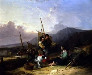 Fisherfolk on the Seashore
