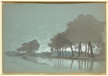 Canal Scene Near Bruges, Belgium, 1875–80