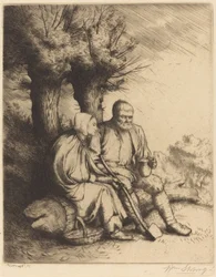 Man and Woman under a Tree