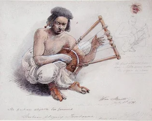 Nubian Playing Tambourine, 8th July 1878
