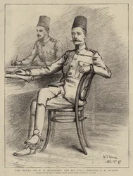 The Sirdar, Sir H H Kitchener, and his ADC, Bimbashi J K Watson