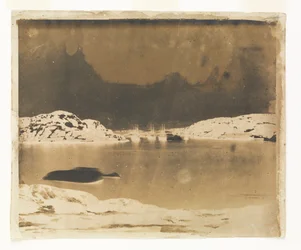 A View Across a Bay Towards the Franklin Search Ships Under Captain Belcher