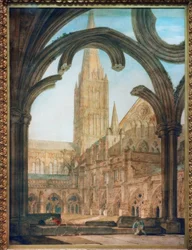 South View from the Cloisters, Salisbury Cathedral