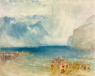 The First Steamer on Lake Lucerne