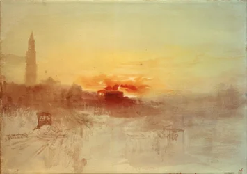 Venice at Sunrise from the Hotel Europa, with the Campanile