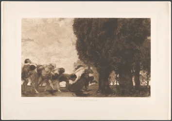 Bacchante Procession, After Franz Stück