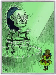 "The Wizard of Oz". Illustration by W. Denslow for the tale of Lyman Frank Baum
