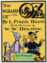 "The Wizard of Oz" by Frank Baum: frontispiece of the first edition published in 1900 with illustrations by W.W. Denslow